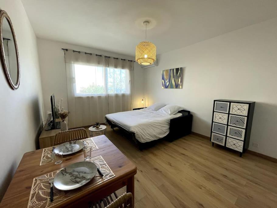Charmant Studio Climatise Avec Parking, Au Coeur De Pietranera, Plage A 500M, Bastia A 2Km Ville-di-Pietrabugno Bagian luar foto